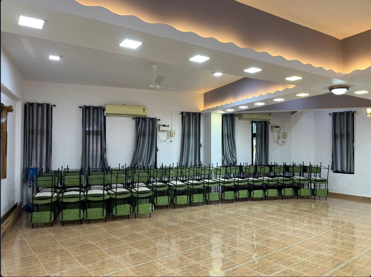 The A/C lecture hall at Pallotti Home